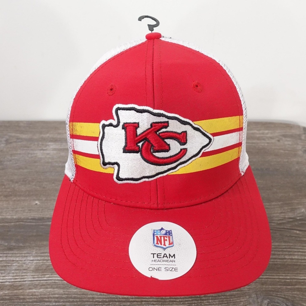 Kansas City Chiefs Hat Cap Snap Back Mens One Size Red NFL Football Team Apparel